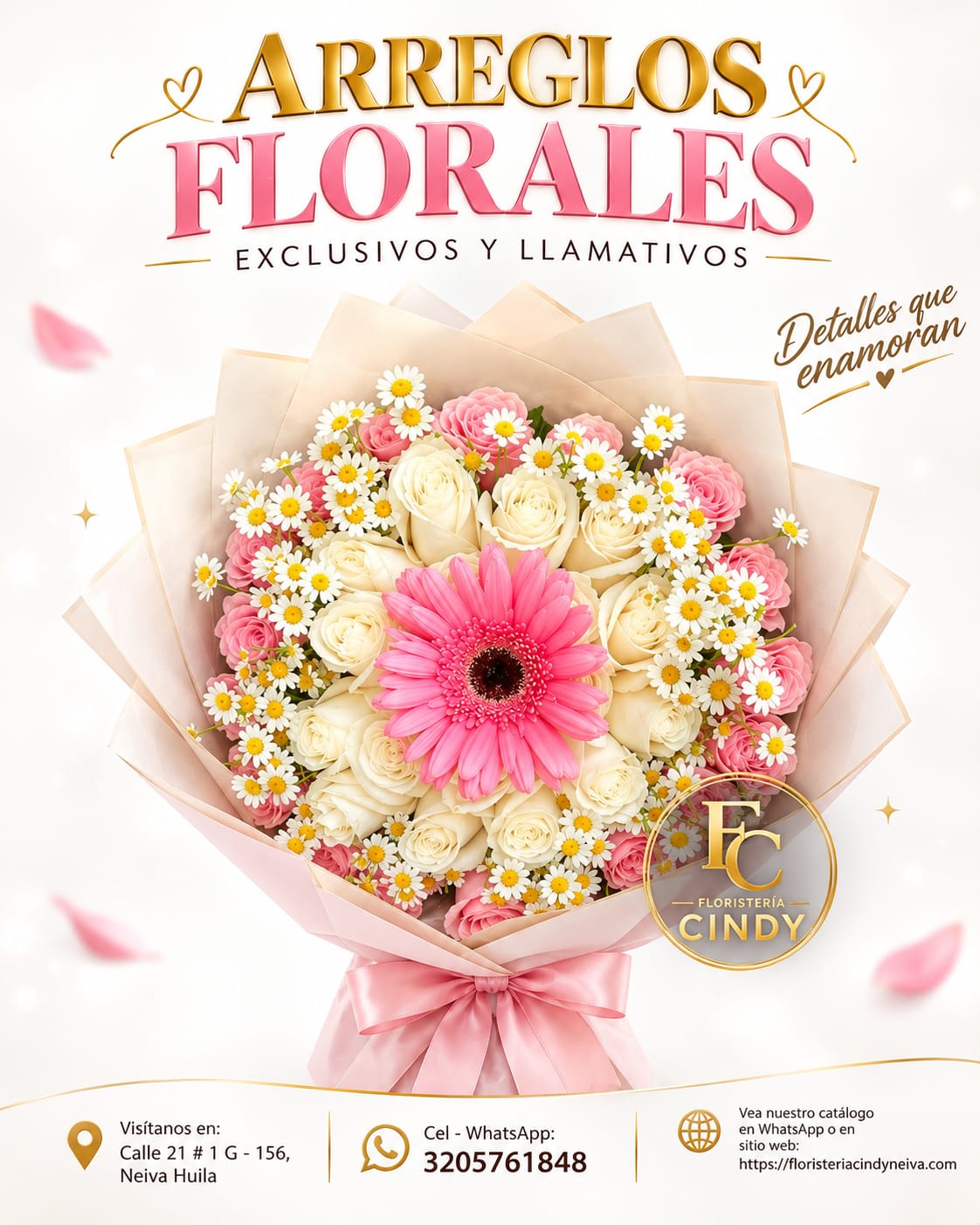 Bouquet, Arreglo de mano